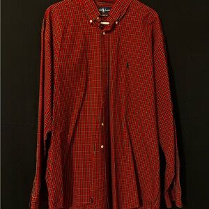 Ralph Lauren Red, Yellow and Black Checkered Shirt